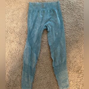Victoria's Secret PINK Seamless Tie Dye Blue Leggings